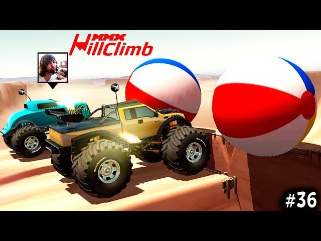 Машины МОНСТРЫ MMX HILL CLIMB #36  Монстр траки  ВИДЕО про машинки  VIDEO cars