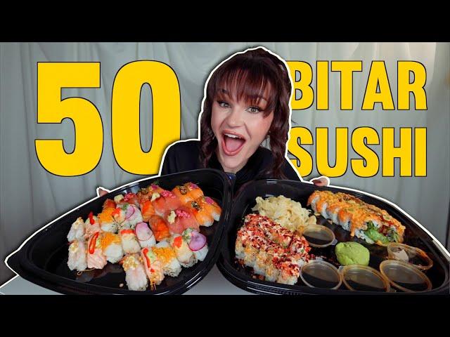 50 BITAR SUSHI CHALLENGE (för fjärde gången)