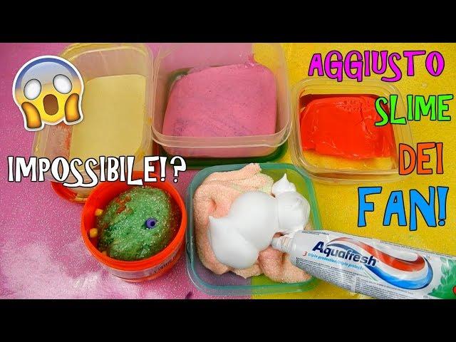 AGGIUSTO SLIME REGALATI DAI FAN! (CON VOSTRI CONSIGLI) ANCHE IMPOSSIBILI! Iolanda Sweets