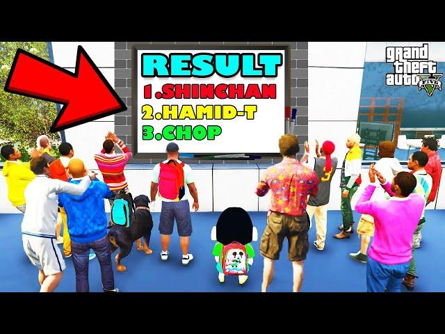 Franklin RESULT DAY Of Exam In NEW LUXURY PUBLIC SCHOOL in GTA 5 | SHINCHAN and CHOP