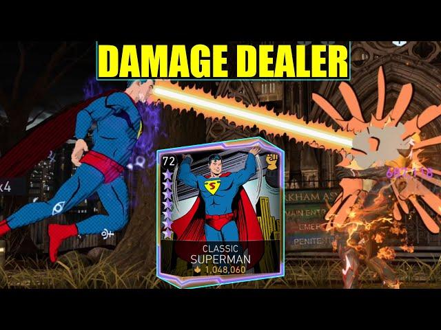 Maxed Out Classic Superman Damage Dealer Testing Injustice 2 Mobile