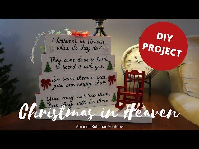 Christmas in Heaven DIY | Poem with Chair | Cricut | Amanda Kuhlman