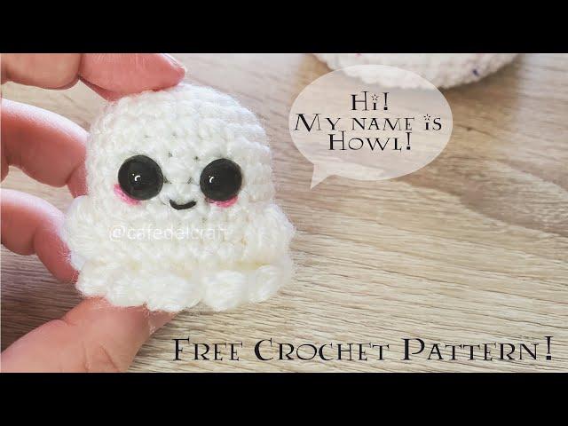 Howl the littlest ghost | FREE Crochet Pattern | No Sew | Halloween Amigurumi