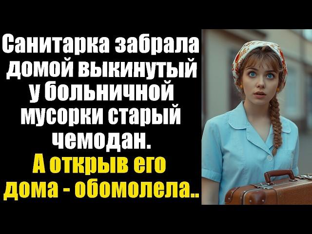 Санитарка забрала домой выкинутый у больничной мусорки старый чемодан. А открыв его дома - обомлела!