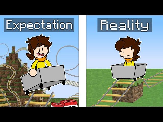 Minecraft Rails are kinda Lame... #animation