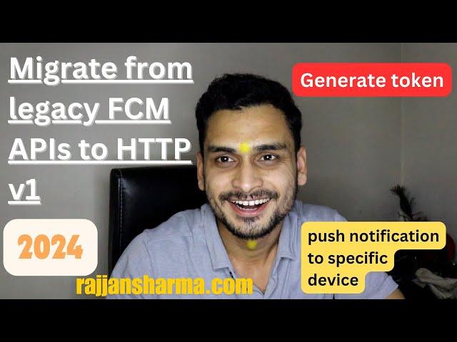 push notification firebase android studio || Migrate from legacy FCM APIs to HTTP v1