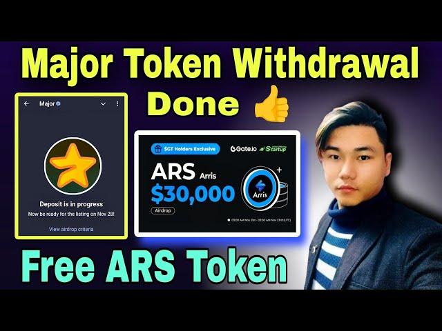 Major Airdrop Withdrawal Process In Nepali | Gate.io Startup ARS Token Claim | Crypto Master Nepali