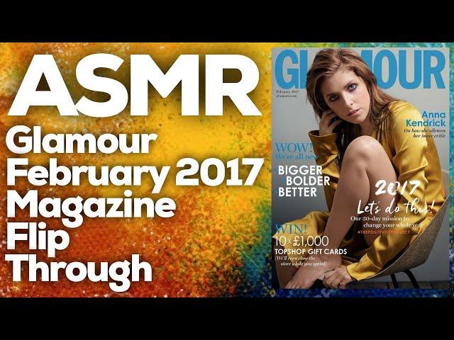 ASMR Glamour magazine february 2017 flip through, StevenAntonyASMR