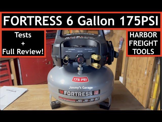 Fortress 6 Gallon 175PSI Air Compressor - Tests & Full Review