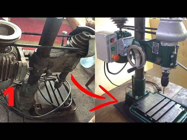 Реставрация сверлильного станка НС 12 (часть 1) // Restoring drill press (part 1)