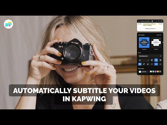 How to Subtitle Videos with Kapwing in 2023 (Magic Animated Subtitles, Styling, Transcription)