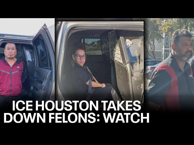 ICE Houston arrest 3 violent criminals in the US illegally