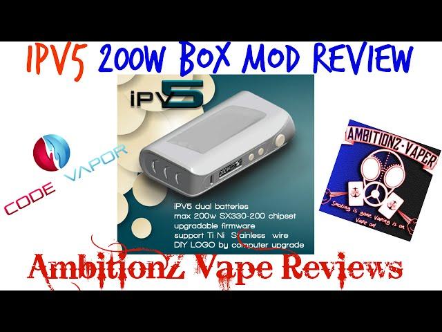 IPV5 (Pioneer4You) 200w Box Mod Review