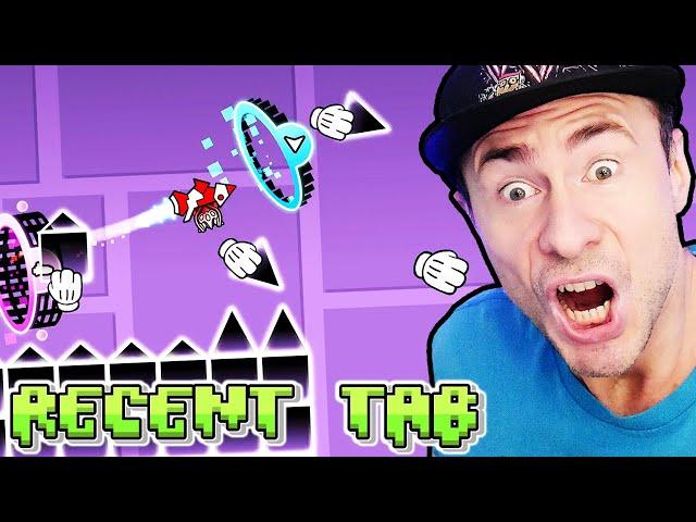 I BROKE the RECENT TAB Record - 100 Life Geometry Dash Challenge