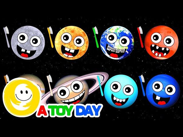 Brush Your Teeth With Planets 🪥 🪐 | Planet Song for Baby | Planet Order Song | Baby Planet Rhymes