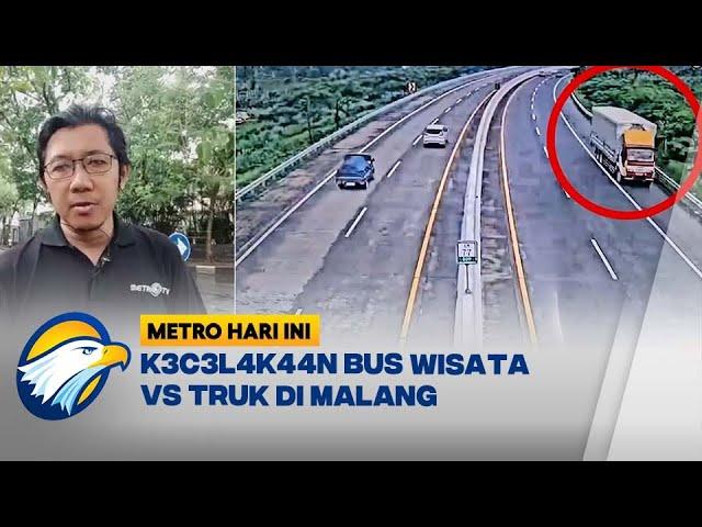 K3c3l4k44n Bus Wisata VS Truk di Tol Malang, 4 Orang Wafat - [Metro Hari Ini]