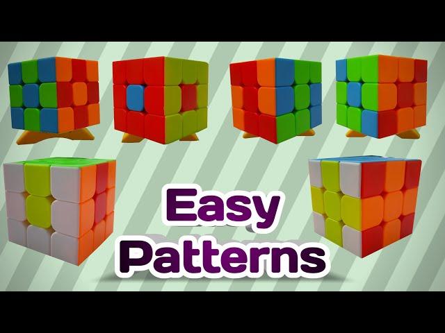 Cube Patterns | How To Make Patterns in 3×3 Rubik's Cube | Easy Patterns