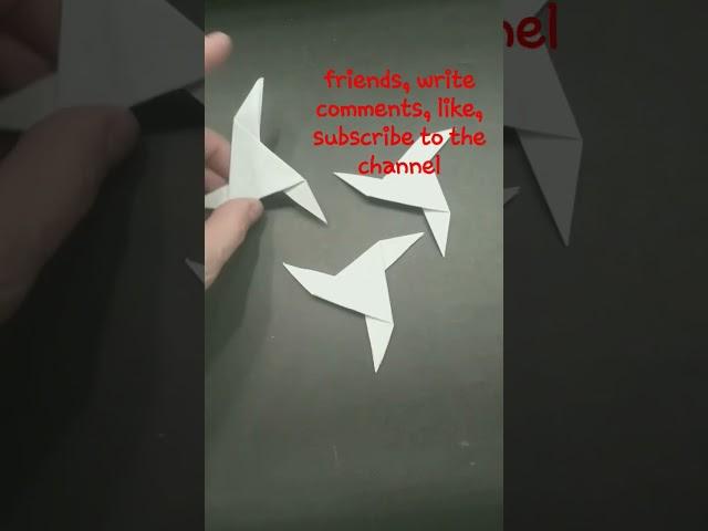 #Орігамі #сюрікен #origami #shuriken #easy #paper #а4 #Ukraine #relax #nature #handmade #hobby #game