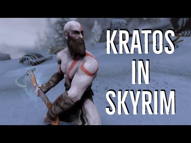 Skyrim Mods: Fully Functional Leviathan Axe & Kratos Follower! | Weapon / Follower Mod (LE & SE)