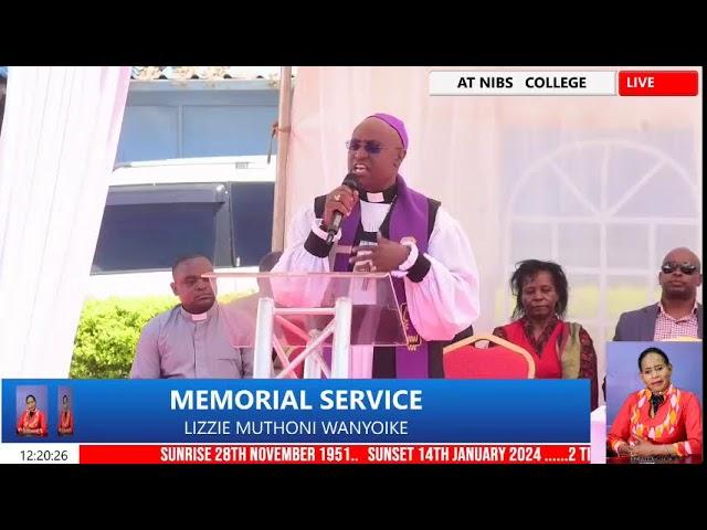 MEMORIAL SERVICE OF LIZZIE WANYOIKE MUTHONI AT NIBS COLLEGE