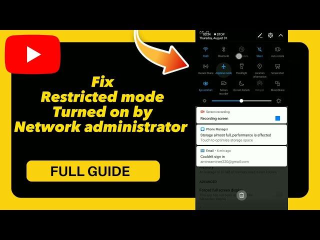 How to Fix Restricted mode Turned on by Network administrator on YouTube