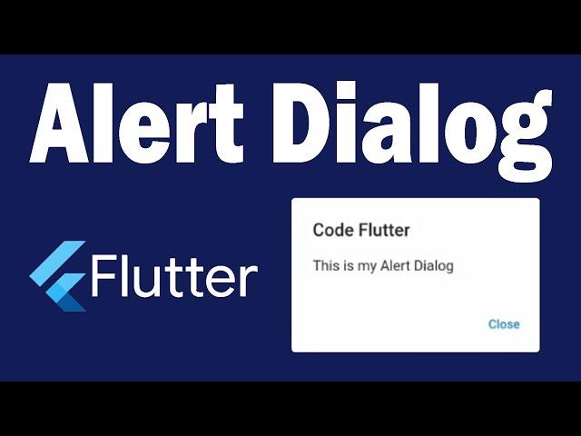 AlertDialog Box in Flutter | Speed Code | UI Tutorial | 2024