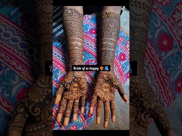 My sweet client's Marriage Henna ️ affordable price Home service available #hennaartist #bridal