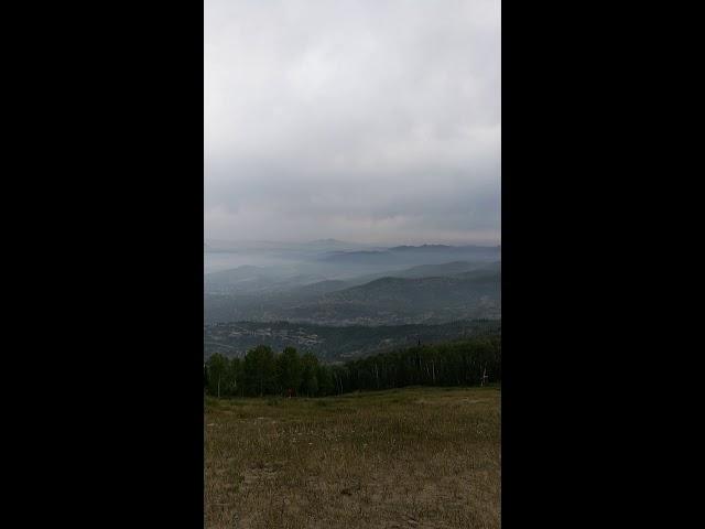 Steamboat Springs from high view.