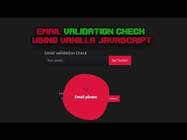javascript email validation check tutorial || html css js || naymur web