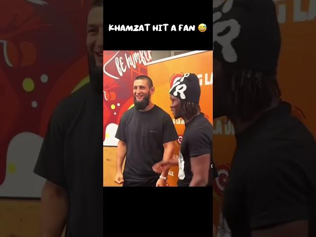 Khamzat hit a fan #ufc #mma #fyp