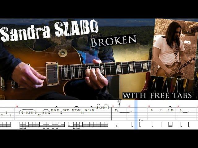 Sandra Szabo - Broken guitar solo lesson (with tablatures and backing tracks)