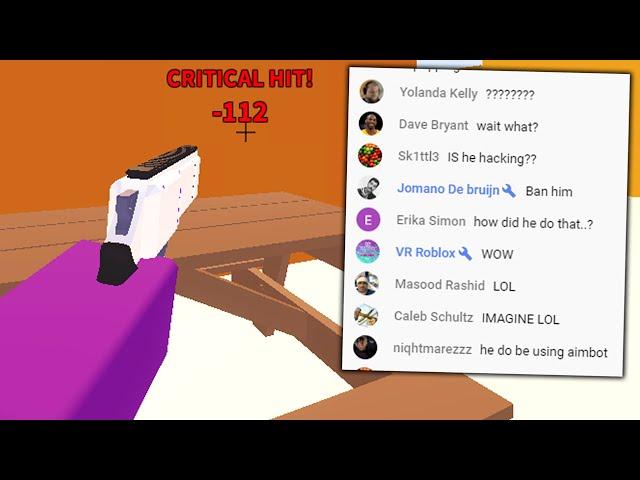 So I trolled an entire live stream.. (Roblox Arsenal)