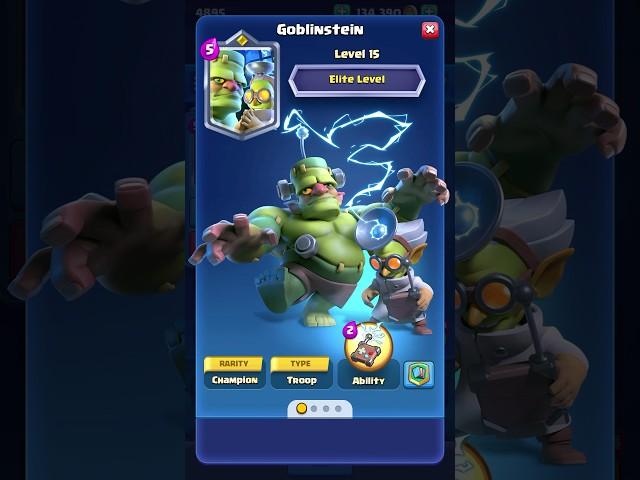 Goblinstein New Champion Guide  #clashroyale #shorts