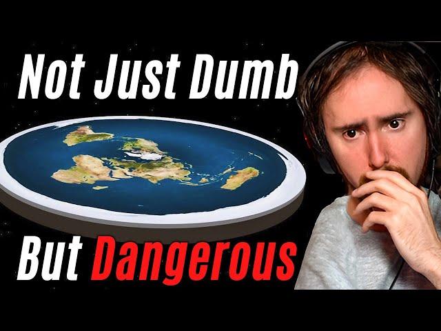 Why Flat Earthers Scare Me | Asmongold Reacts