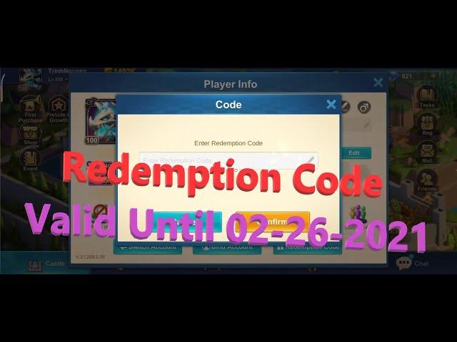 Idle Legend | Redeem Code | Redemption Code | Valid Until 02-26-2021 | Trinh Nguyen