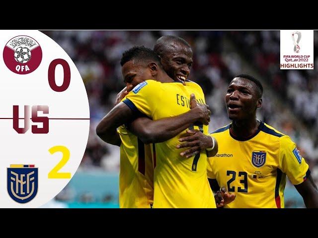 QATAR vs ECUADOR (0-2) Highlights Resumen 4K - INAGURACION del MUNDIAL 2022