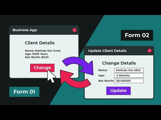 C++ GUI: Exchange Data Between Forms | WinForms