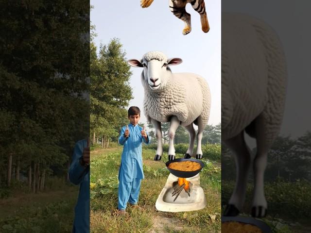 TJ Sheep Halal Video #vfx #tjsohail #islamicvfx #10million #shorts