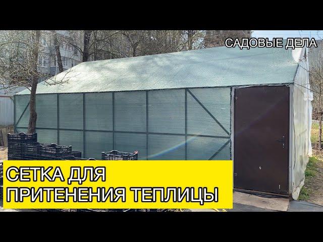 Сетка для притенения теплицы | Садовые дела #сетка #теплица #черенки #черенкование #садовыедела