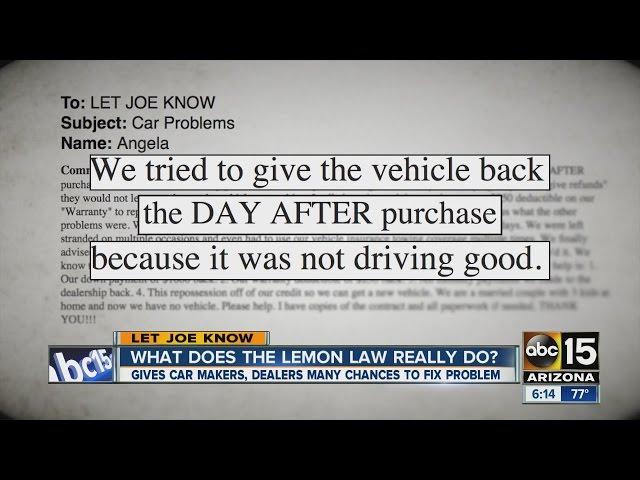 What does the Lemon Law really do?