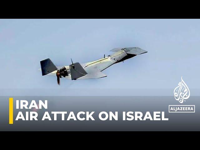 Iran launches air attack on Israel, with drones ‘hours’ away