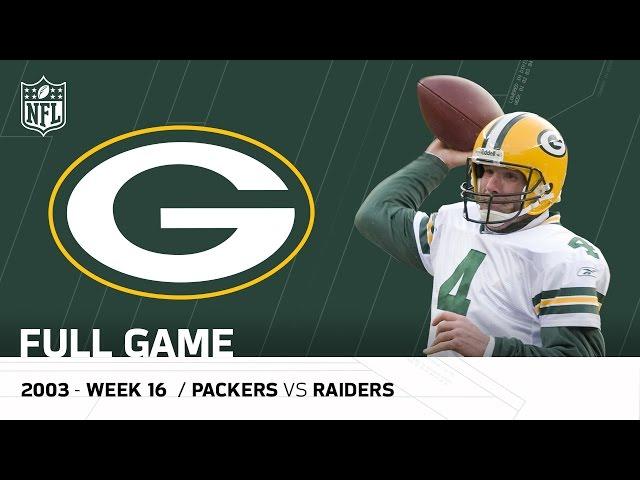 Full Game: Brett Favre Plays on MNF After His Dad's Passing | Packers vs. Raiders | NFL