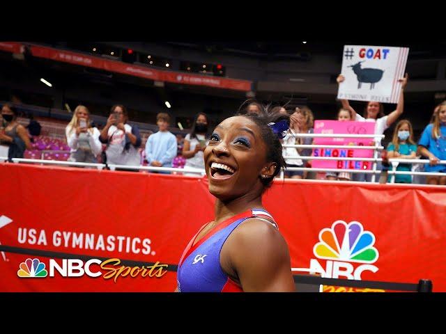 Simone Biles COMMANDS U.S. Olympic Trials on Day 1 with dominating performance | NBC Sports