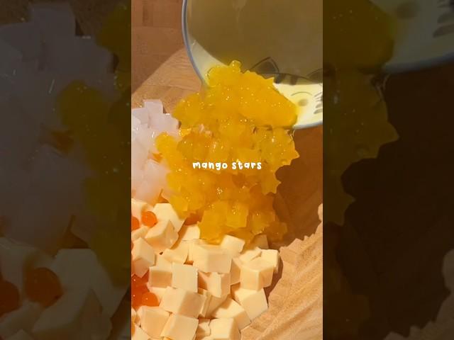 Making Mango Sago 