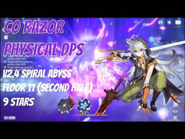 C0 Razor Physical DPS v2.4 Spiral Abyss Floor 11 (Second Half) 9 Stars | Genshin Impact