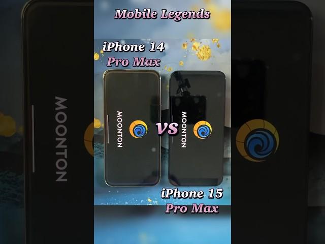 Open Mobile Legends on iPhone 14 Pro Max vs iPhone 15 Pro Max #shorts