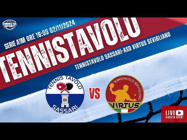 Tennistavolo A1M - Tennistavolo Sassari-ASD Virtus Sevigliano (4-1)