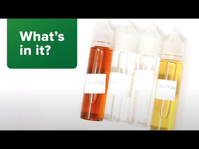 Vaping 101 - What's In E-Liquid