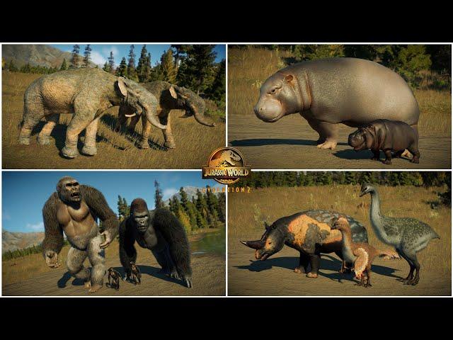 ALL NEW 70 MODDED DINOSAURS AND CREATURES IN CANADA | JURASSIC WORLD EVOLUTION 2