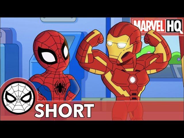 Spidey & Iron Man Clean Up Ultron | Marvel Super Hero Adventures: One Big Mess | SHORT